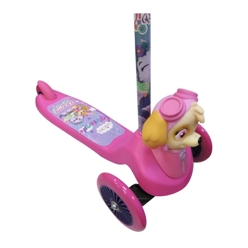 Monopatin Nickelodeon 3D 3 ruedas Paw Patrol Rosa