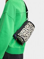 Bolso Bowling De Nylon Estampado Animal marron