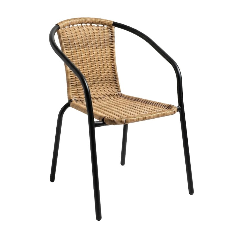 SILLA RATTAN MARRON Unica
