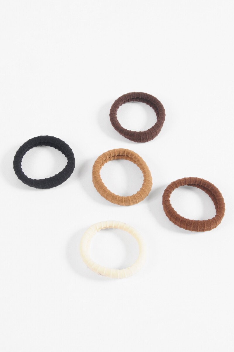 Set de 5 gomitas texture multicolor