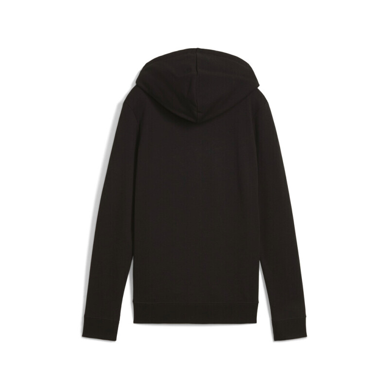 Abrigo Ess Puma Logo Full-Zip Hoodie TR de Mujer Negro