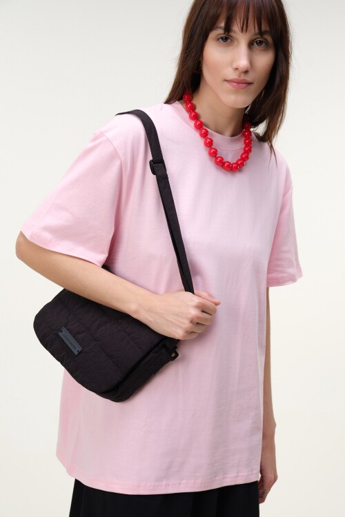 Remera Oversize Algodón Rosado