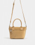 City Cartera Mini City Con Charm - Marron Beige