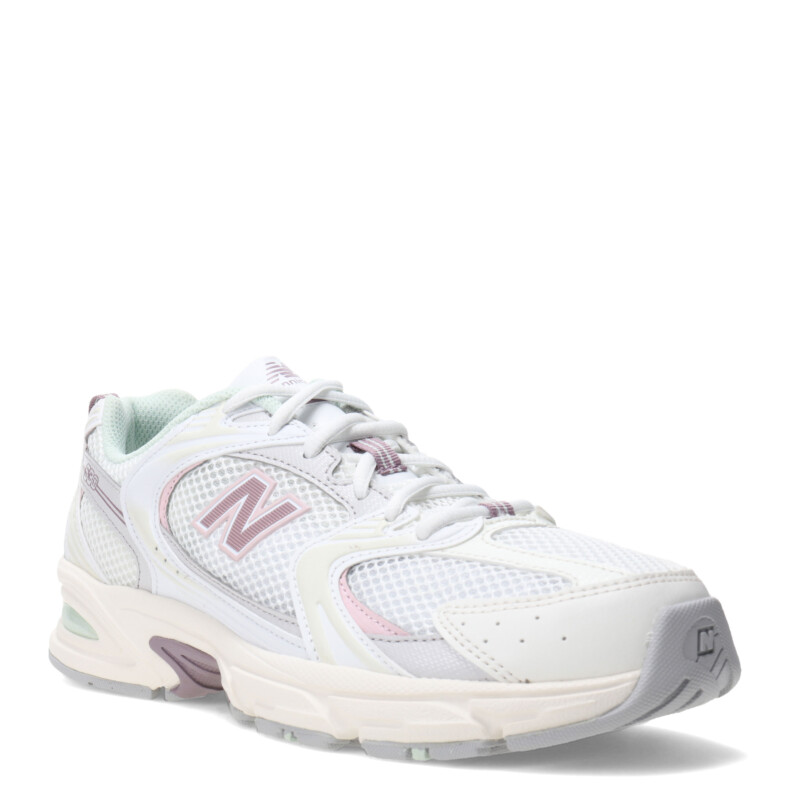 Championes Unisex New Balance Running Course 530 Blanco - Gris - Rosa