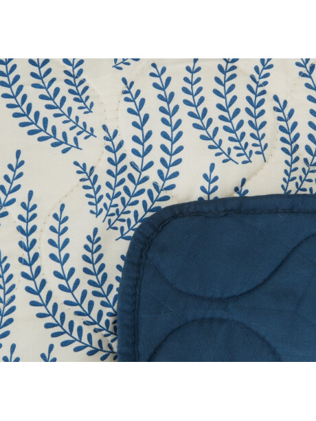 Manta throw acolchada SOMMEREIK 130x170 azul/b Manta throw acolchada SOMMEREIK 130x170 azul/b