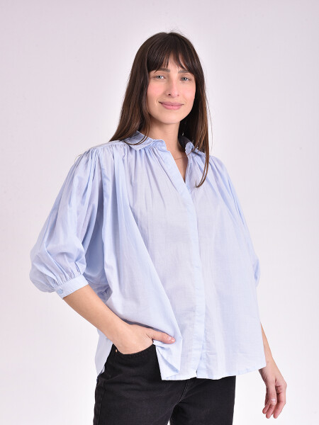 CAMISA LARA CELESTE