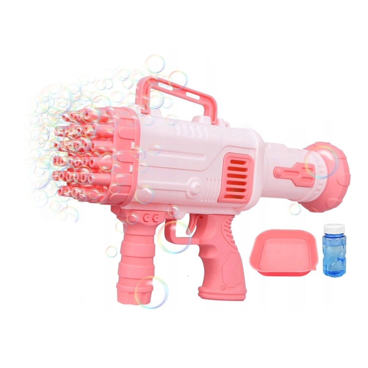 Bazooka Pistola De Burbujas Tik Tok Burbujero Pilas Infantil - Variante Color Rosado 