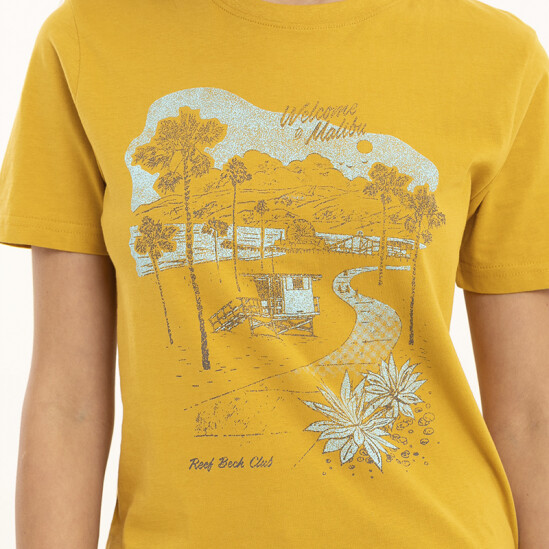 Remera Reef Regular Fit Amarillo