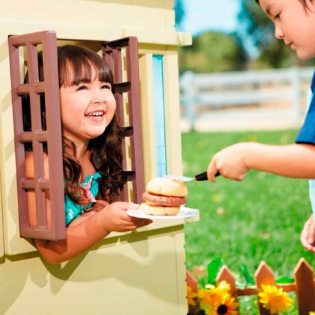 Casa Casita De Juegos Infantil Little Tikes N1 Usa Amarillo