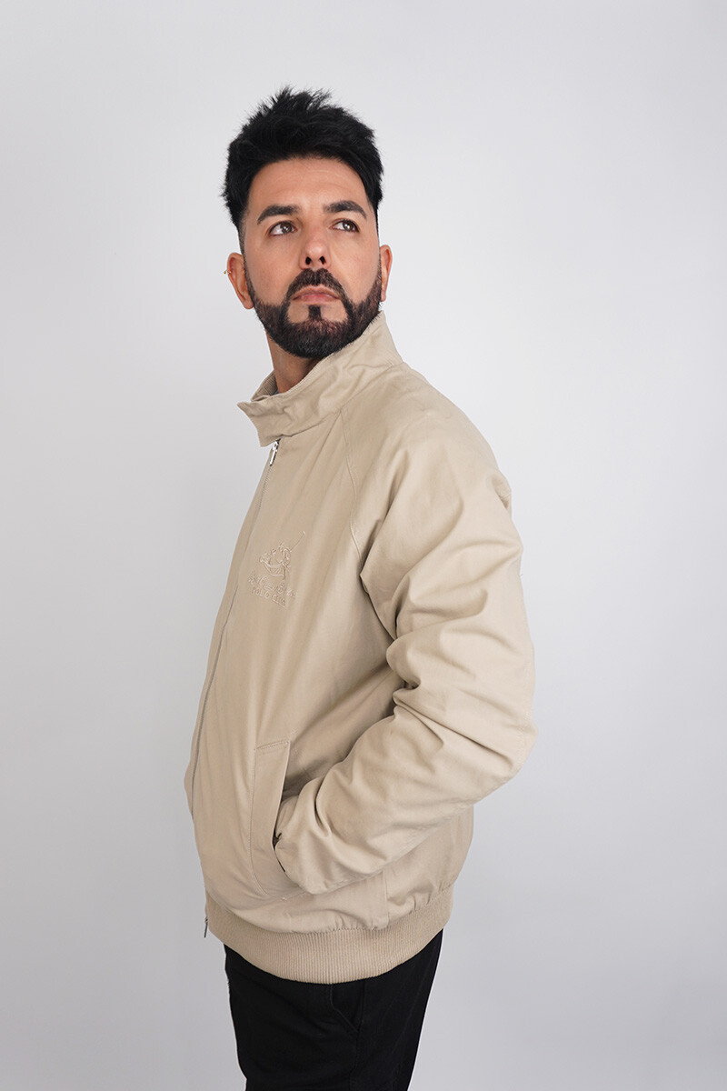 Campera Hombre De Abrigo Crema