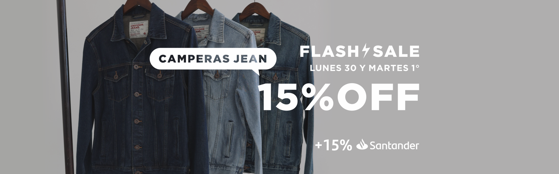 Flash Sale - Camperas jean