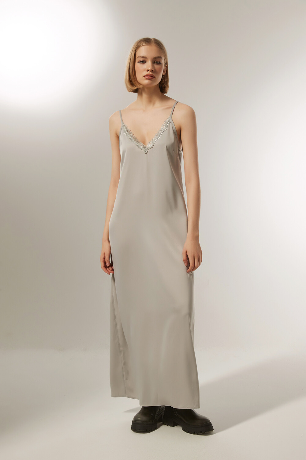 Vestido Legranda Plateado