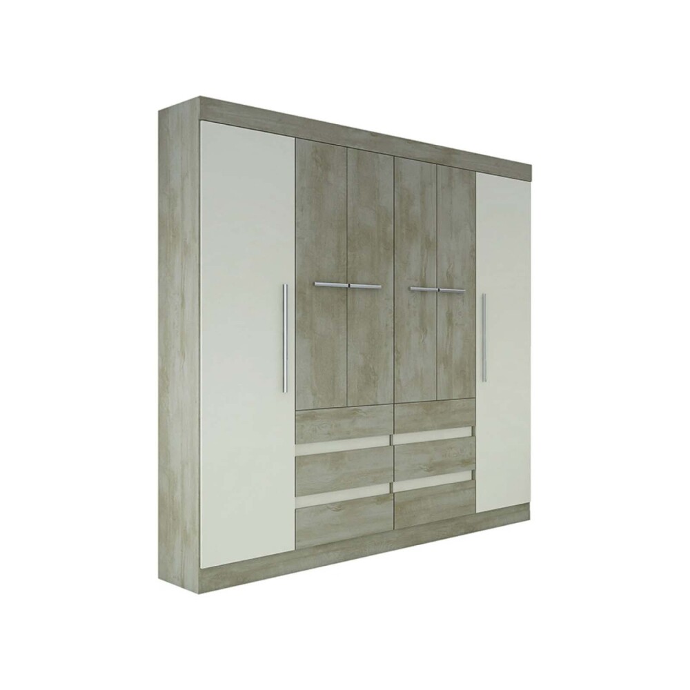 PLACARD VIENA 6 PUERTAS MDP NATURAL-BEIGE BC 2035