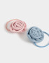 Gomitas Infantiles Con flores Set De Gomitas De Flor - Combinacion Bicolor