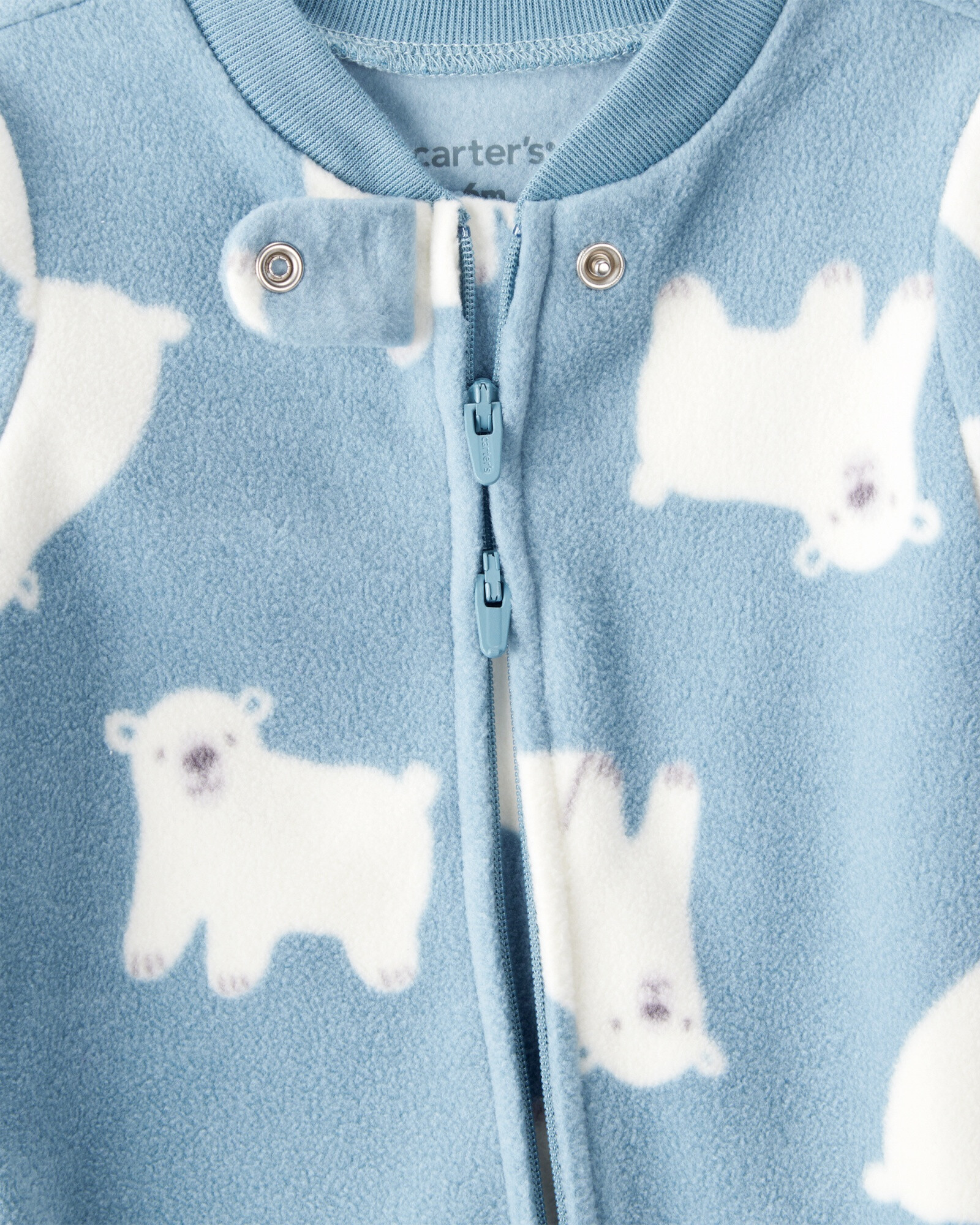 Pijama una pieza de micropolar, con pie, diseño oso polar Pijama una pieza de micropolar, con pie, diseño oso polar