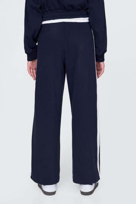 Pantalón Deportivo Logo Gap Sin Felpa Niña Navy Uniform