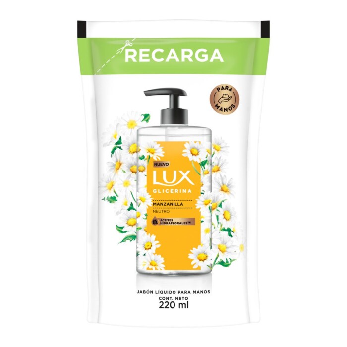 LUX JABON LIQ GLIC MANZANILLA REFIL única