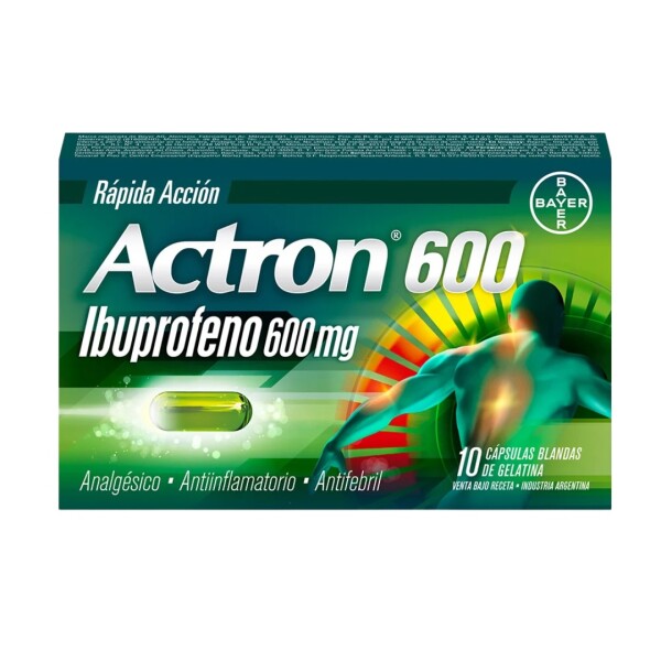 Actron 600mg x 10 cáps. blandas Actron 600mg x 10 cáps. blandas