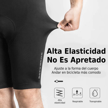 Rockbros - Pantalones Cortes de Ciclismo Unisex con Cojín 3D. Elasticidad Transpirable. de Secado Rá 001
