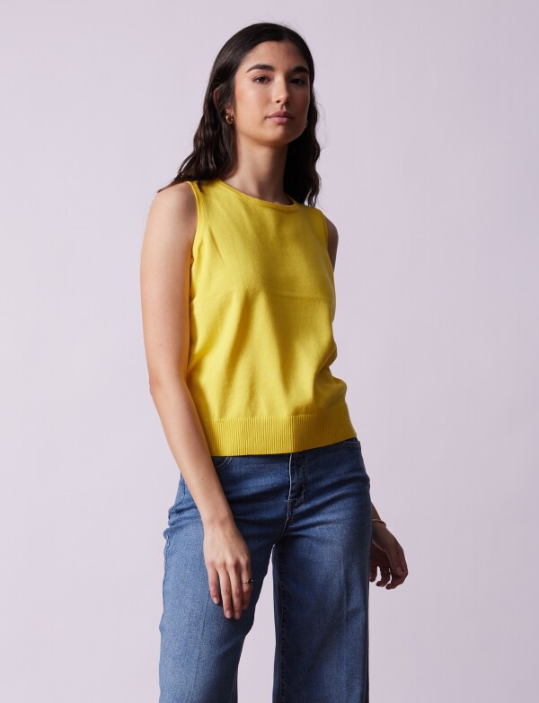 Musculosa Tejida AMARILLO