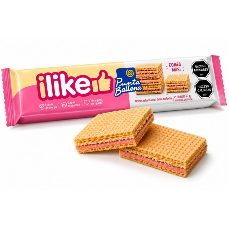 WAFFLE OBLEA CUADRADA ILIKE 140G FRUTILLA/VAINILLA WAFFLE OBLEA CUADRADA ILIKE 140G FRUTILLA/VAINILLA