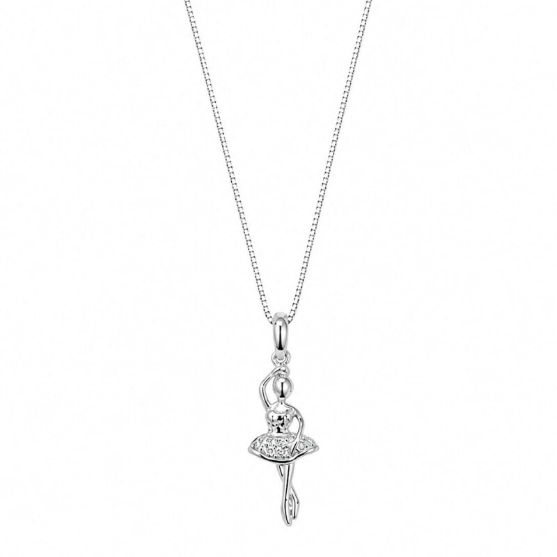cadena y colgante bailarina con cubic zirconias cadena y colgante bailarina con cubic zirconias