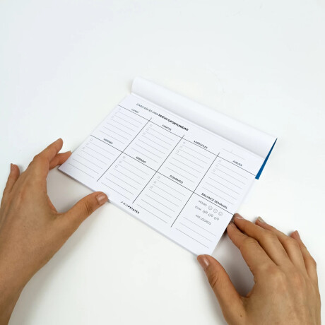 Kit Planificador Semanal, Block Y Cuaderno Gratitud Unica