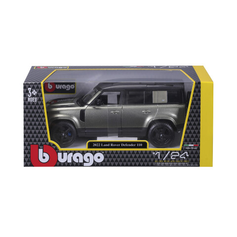 Auto de Colección Bburago Escala 1:24 Land Rover Defender 110 Verde 2022