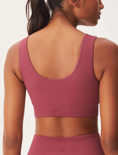 TOP DEPORTIVO SIN COSTURA ROSA