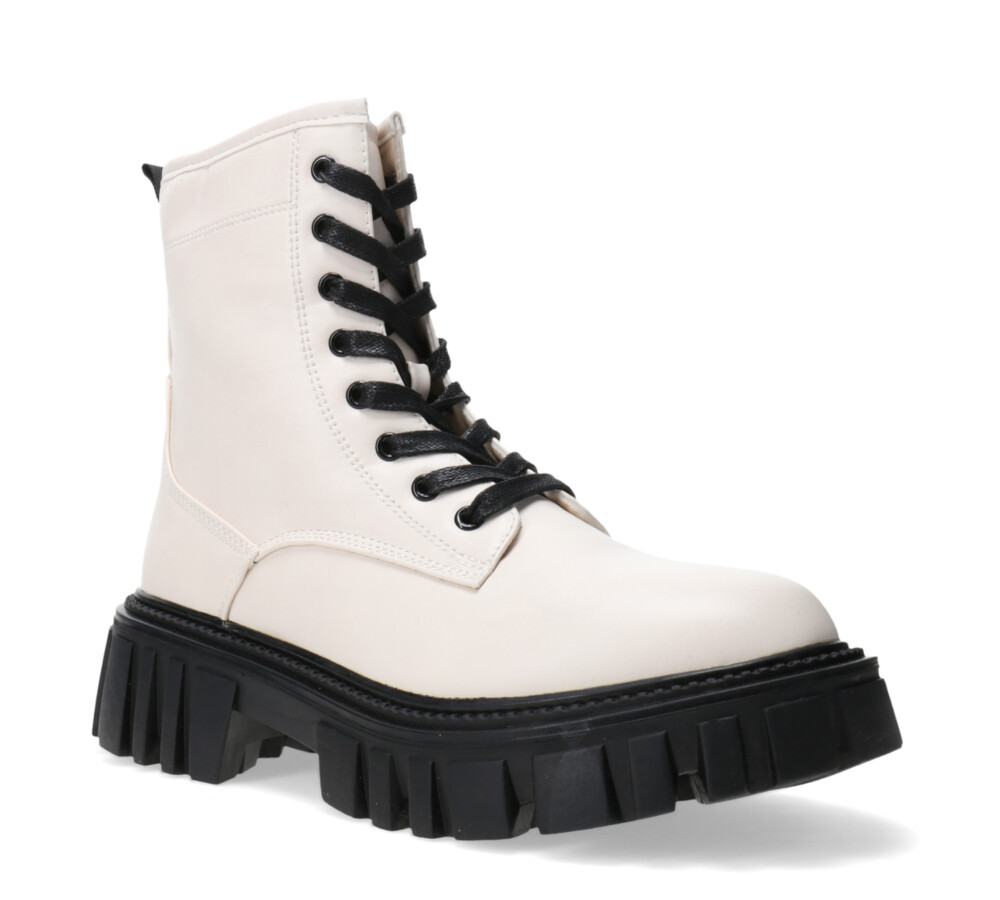 Bota borcego ROFI con cinta atras White