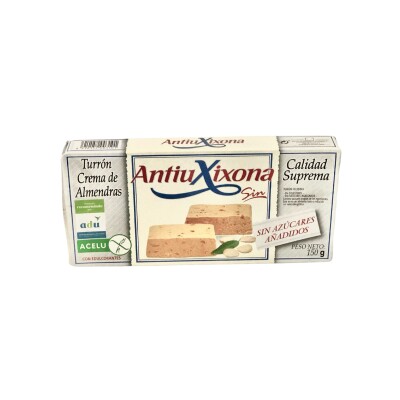 Turrón Crema De Almendras AntiuXixona 150g Turron Antiu 150 Grs Crema Alm