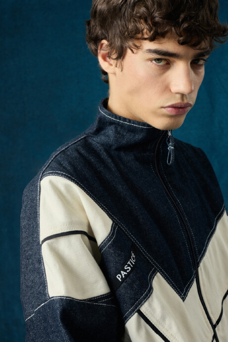 Campera Olímpica Denim Raw Blue
