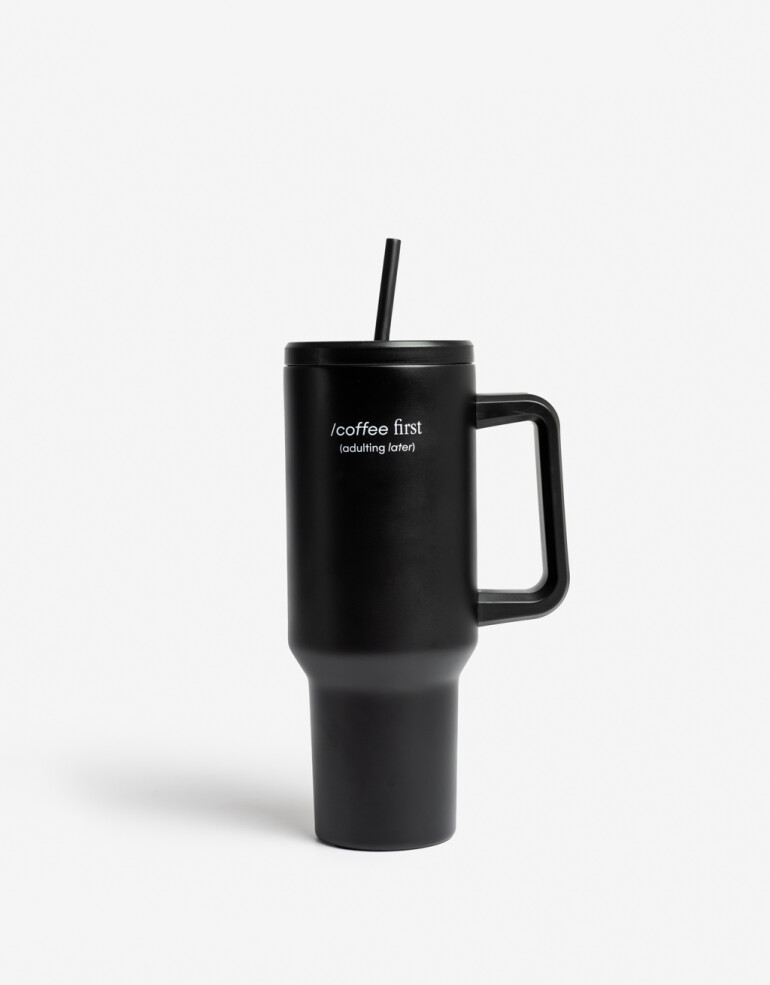 Artículos cocina Vasos Vaso Metálico Coffee First - Negro