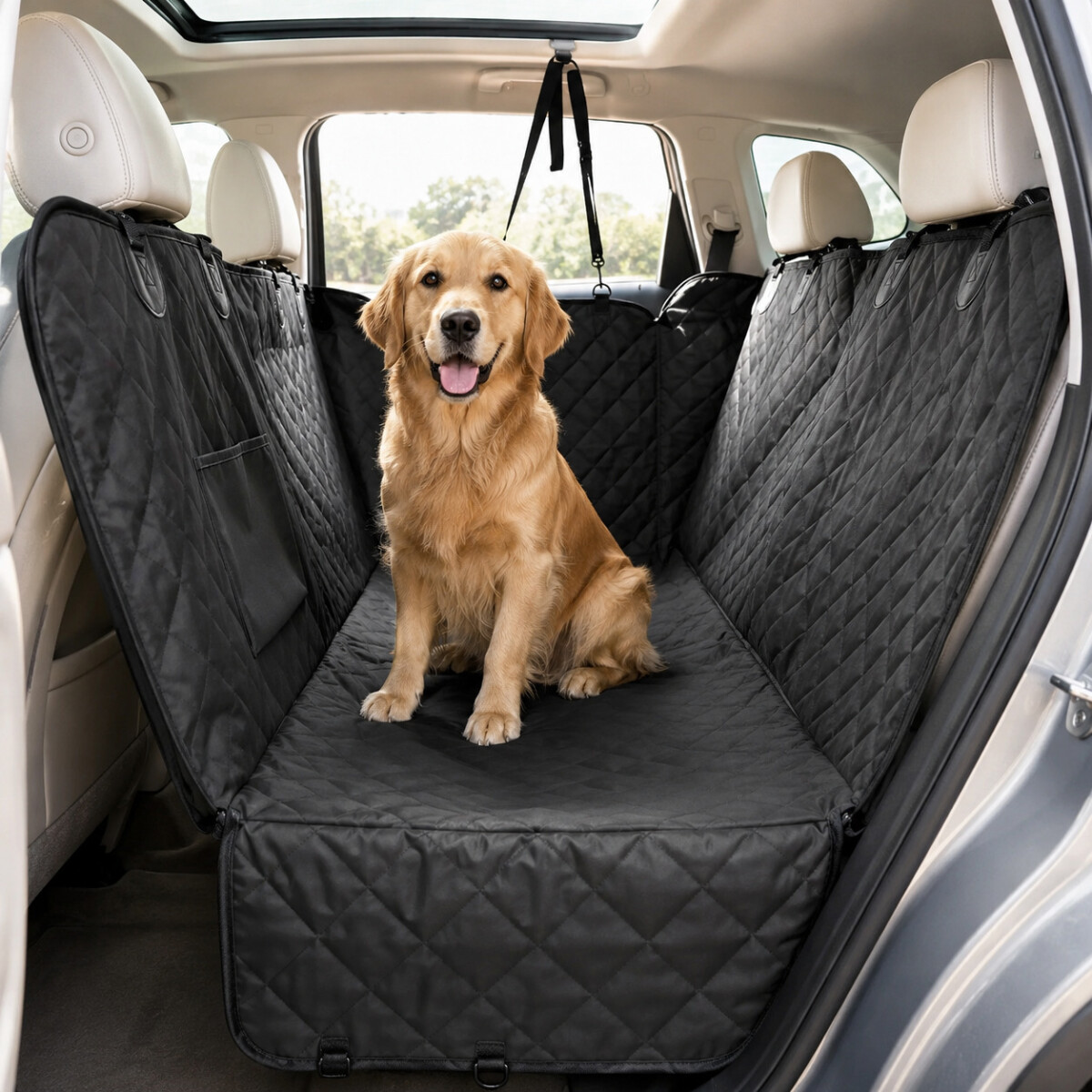 Funda Cubre Asiento Auto Mascotas Perro Impermeable Premium 