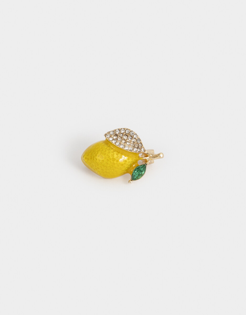 Prendedor Limón Con Strass 