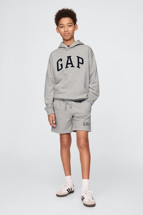 Short Deportivo Logo Gap Niño Light Heather Grey