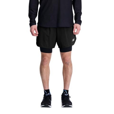 Short New Balance de hombre - 6 Inch - MS33282BK BLACK