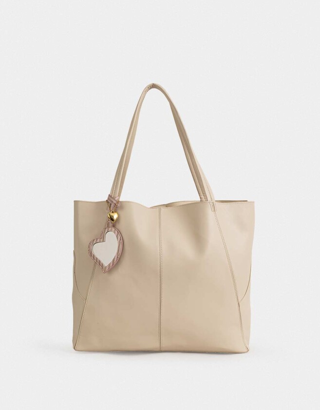 Shopper Cartera Shopper Crudo - Blanco Crudo