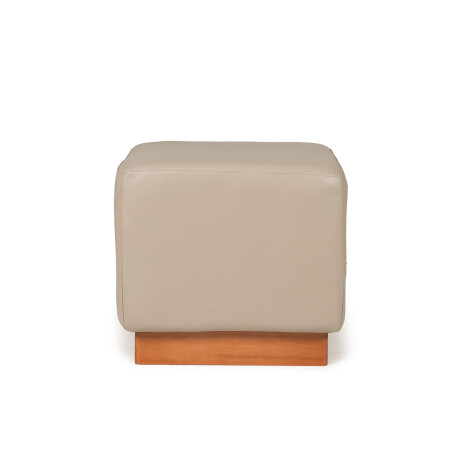 Puff Beta - Cuero Natural 1011 (Granizo)