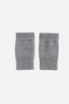 Guantes mitones tejidos gris