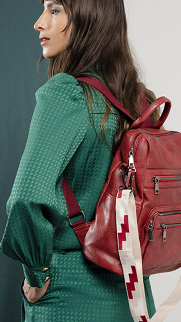 MOCHILA BROOKLYN GRANATE