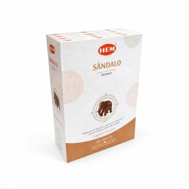 INCIENSO HEM PREMIUM 25 GR - CAJA X12 Sándalo