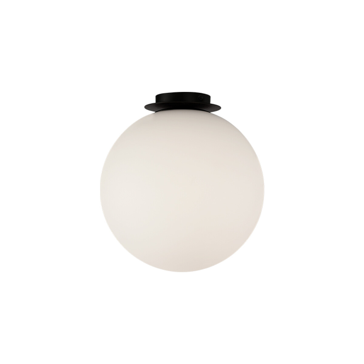 Lámpara de techo negro con globo opal E27 Ø300mm - BA0154 