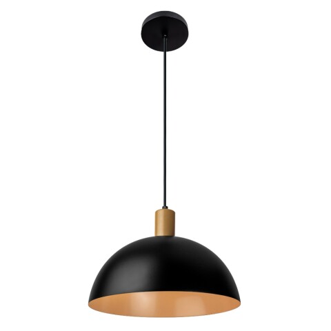 COLGANTE BIA E27 NEGRO Y DORADO 30CM COLGANTE BIA E27 NEGRO Y DORADO 30CM