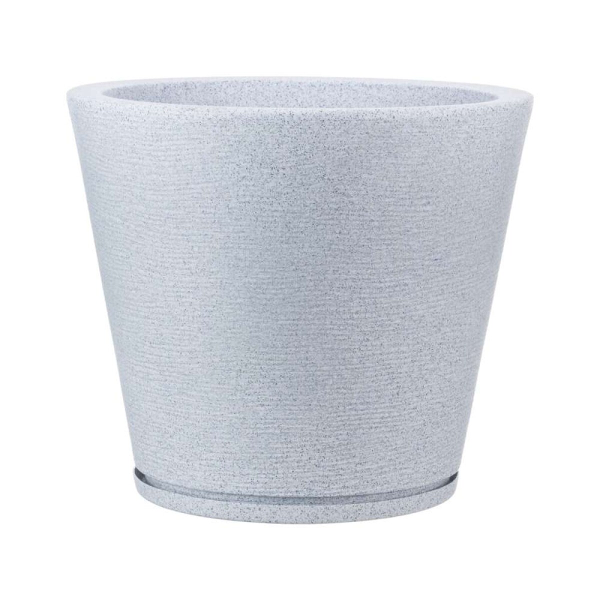 MACETA 34X35CM GENEBRA GRAPHITO EFECTO PIEDRA - GRIS 