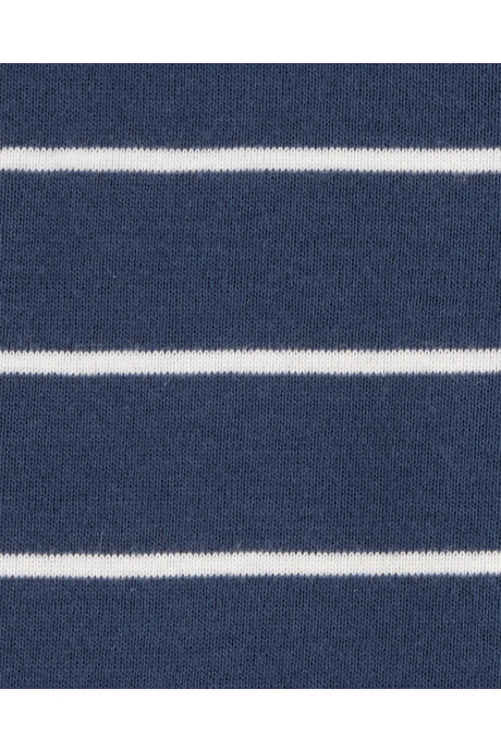 Pijama corto una pieza de algodón, diseño a rayas Pijama corto una pieza de algodón, diseño a rayas