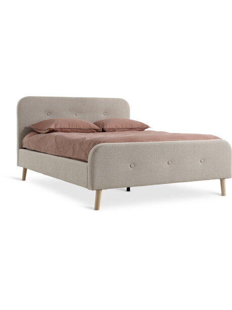 Estructura cama KONGSBERG 2 Plazas 140x190 beige Estructura cama KONGSBERG 2 Plazas 140x190 beige
