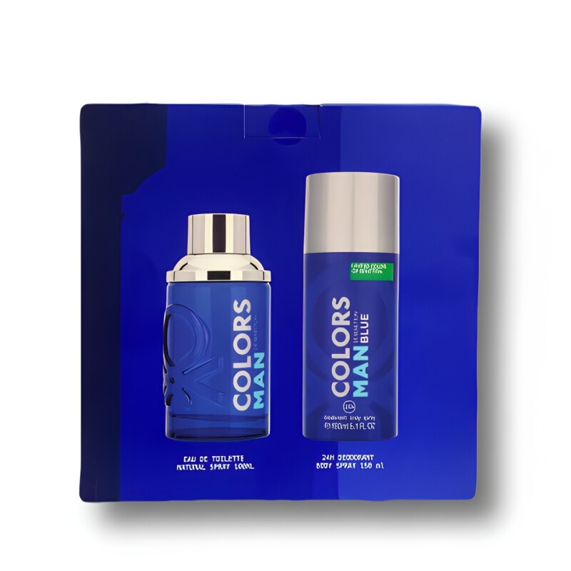 Set Benetton Colors Man Blue Edt 100 Ml + Desodorante 150ml Set Benetton Colors Man Blue Edt 100 Ml + Desodorante 150ml