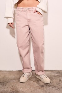 Jean Baggy Barrel Rosa
