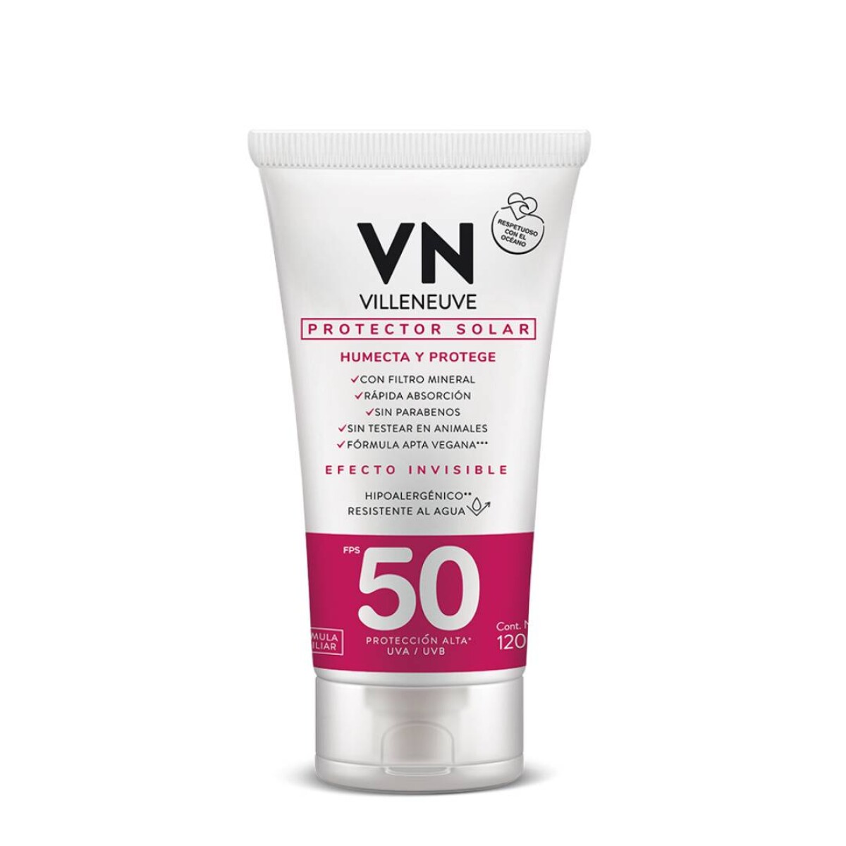 Protector Solar Villeneuve Fps50 - 120 Ml 